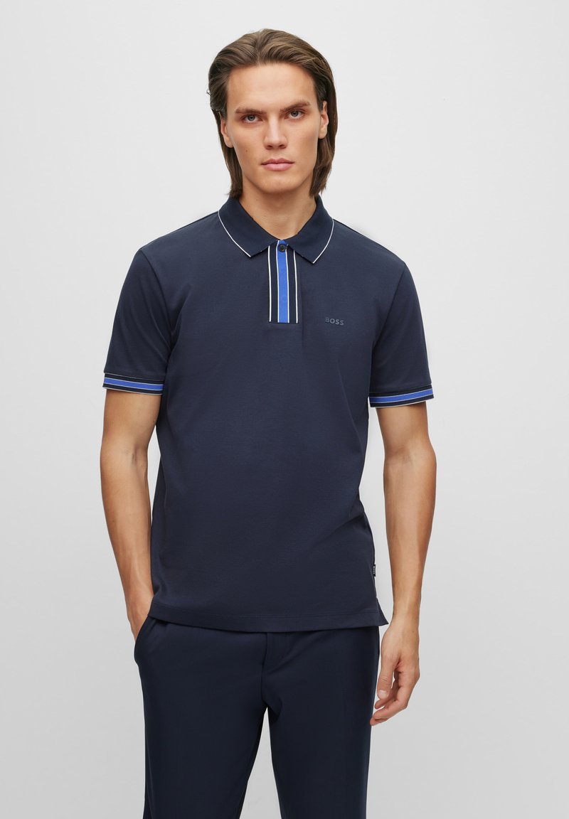 BOSS CAMEL - Man - Blue - Polo Shirt main image 1