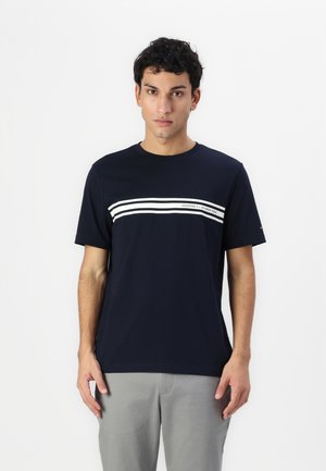 CENTRAL CHEST STRIPE TEE - T-shirt med print - desert sky