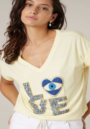 ORIGINAL MYKOLOVE - Camiseta estampada - hellgelb
