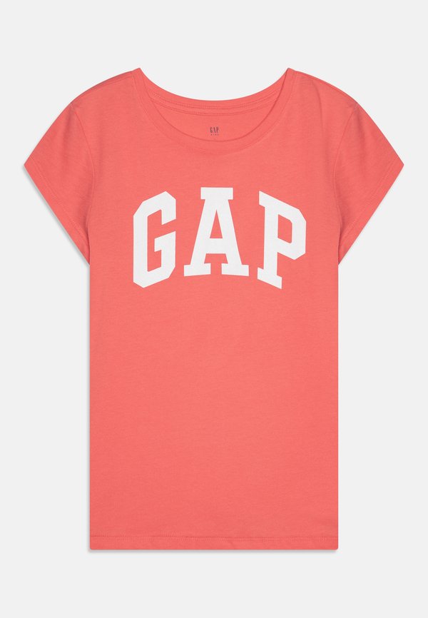 LOGO TEE GIRLS - Print T-shirt - fresh coral2