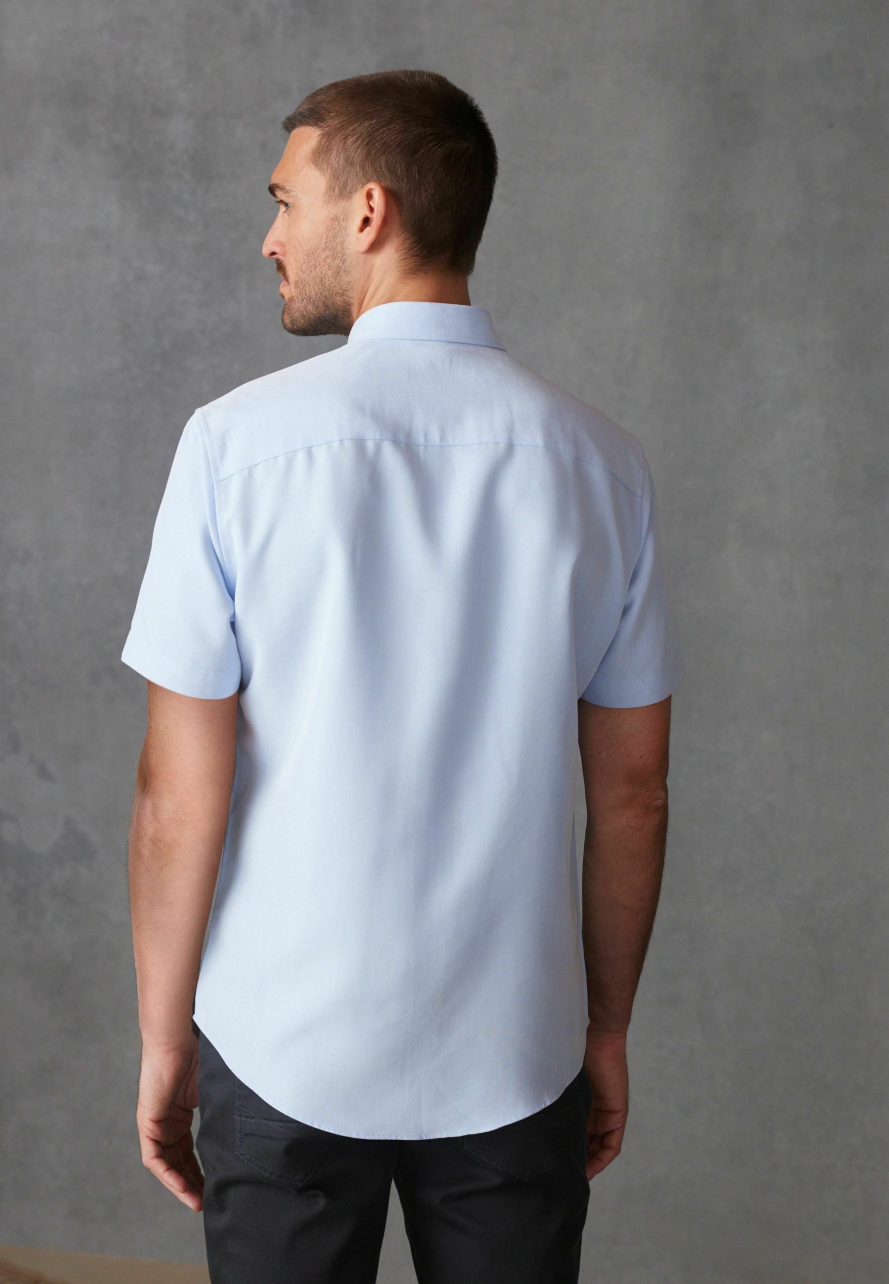 Chemise Homme NEXT 100% Coton - Taille Col 15, Coupe Régulière, Manches Double Pli, Neuf Avec Étiquette