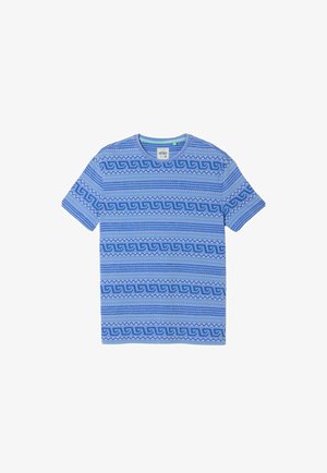 FatFace, TALL FIT - GRAPHIC STRIPE TSHIRT . - T-shirt con stampa - blue
