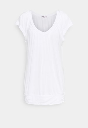 V AUSSCHNITT - T-shirt basic - weiss