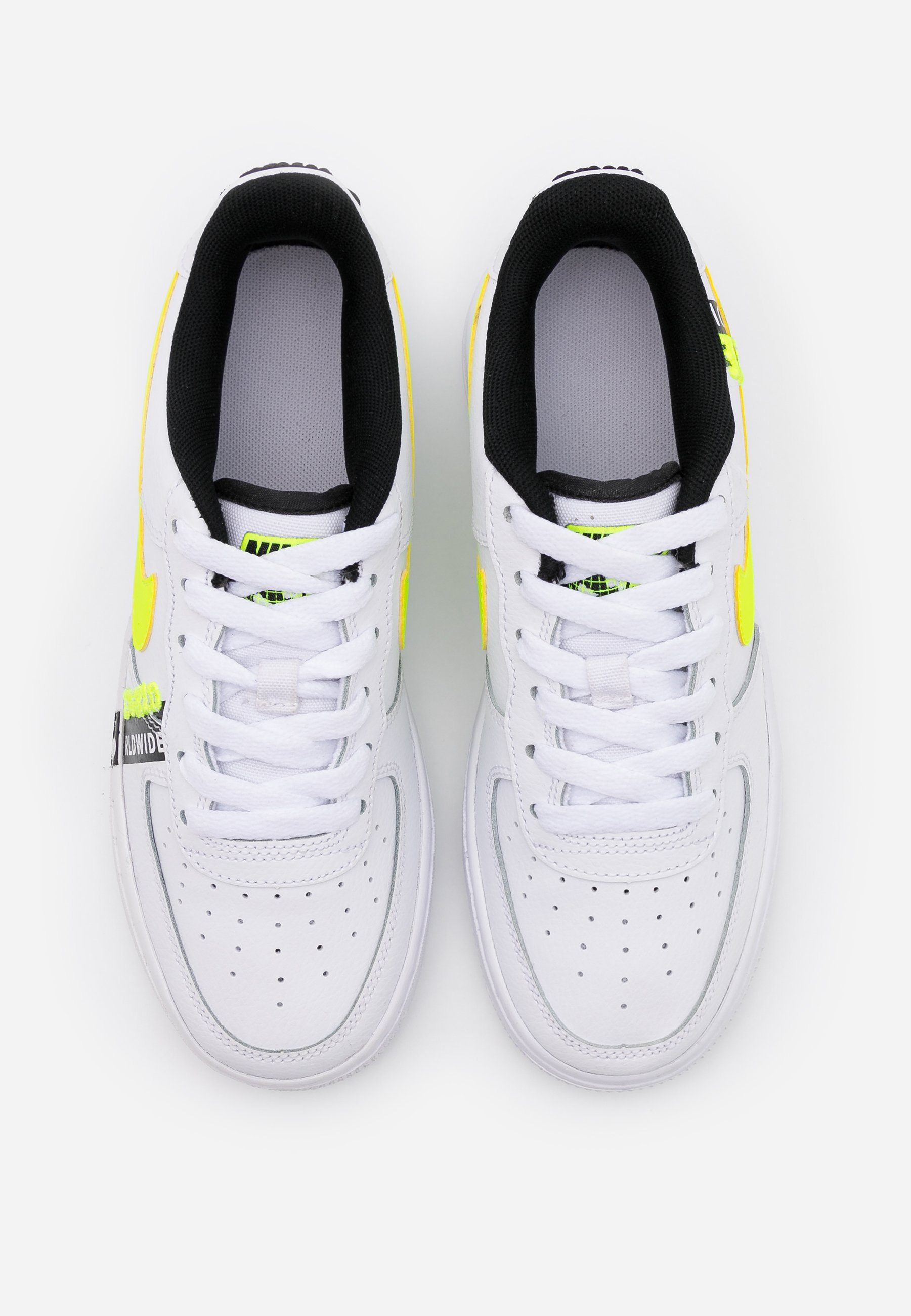 Nike Sportswear AIR FORCE 1 LV8 UNISEX - Sneaker low - white/barely  volt/volt/black/weiß - Zalando.ch