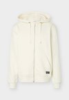 CENTRE ZIP HOODIE - Sweat zippé - tofu