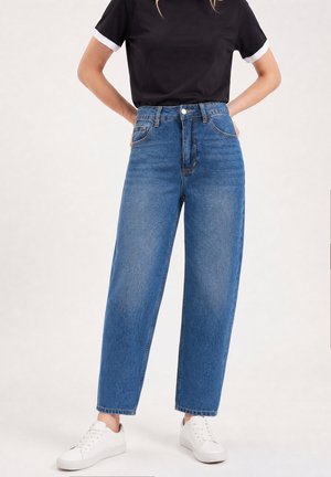 Even&Odd by Zalando, CROPPED MOM FIT - Дънки с прав крачол - blue denim