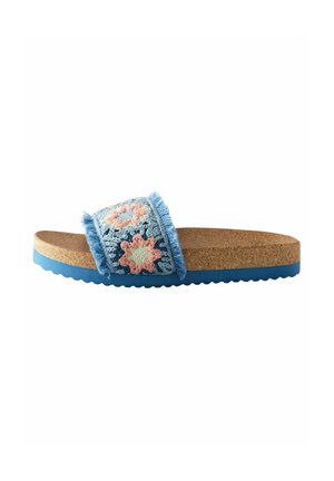 REGULAR FIT - Mules - blue crochet