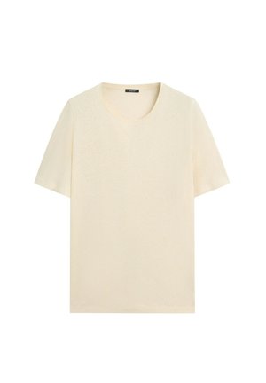 Massimo Dutti, T-shirt basic - light yellow
