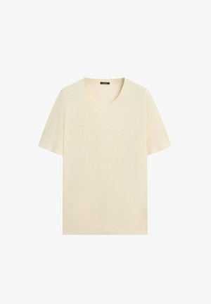 Massimo Dutti, T-shirt basic - light yellow