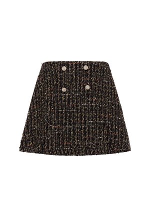 faina, A-snit nederdel - black gold