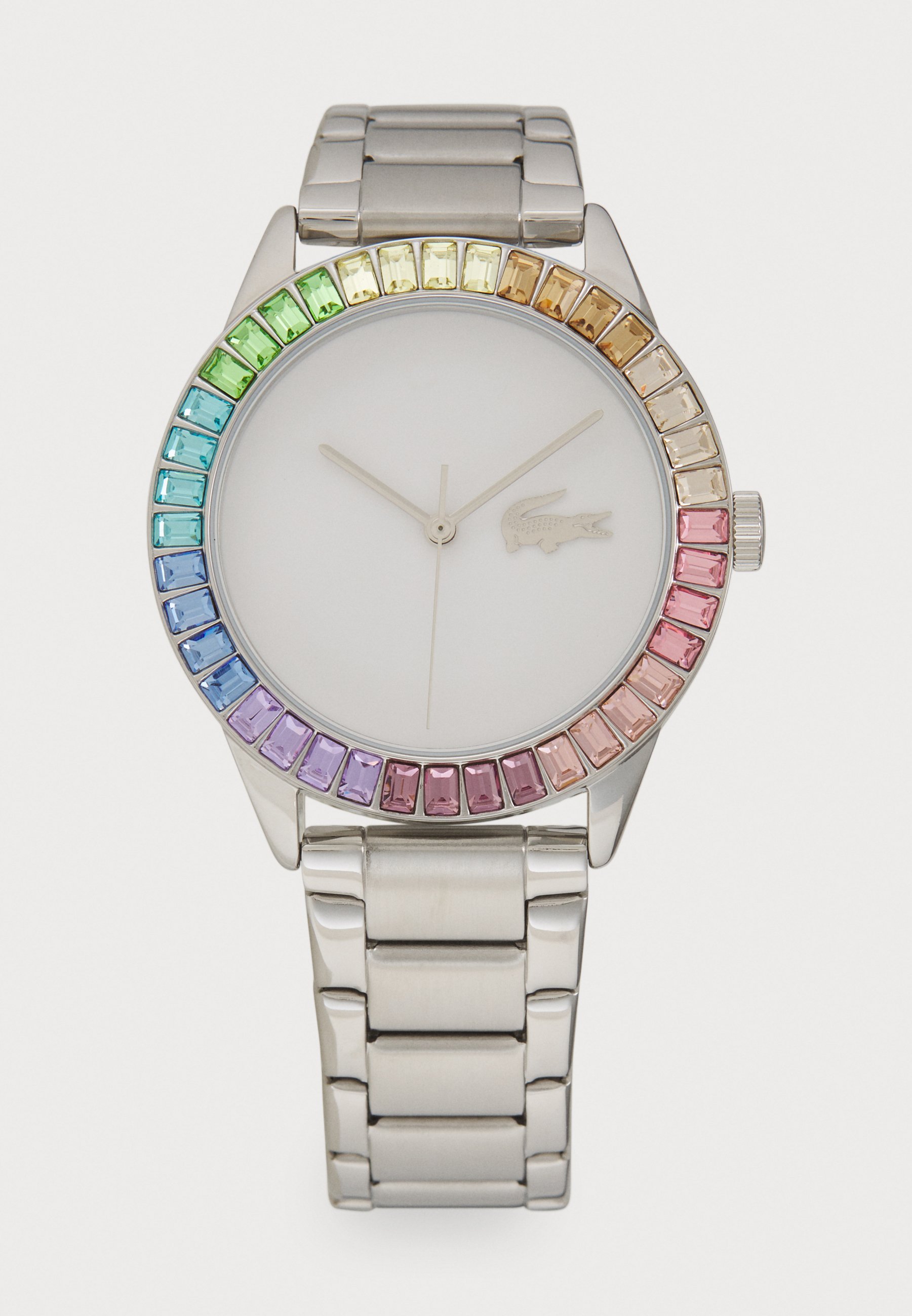 Lacoste Silver Watch with Multicolor Bezel Replay Multifunction Steel Watch - Watches & Jewelry - New  main image 4