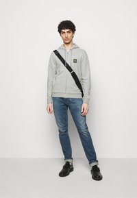Belstaff FULL ZIP HOODIE - Camisola com fecho - grey melange