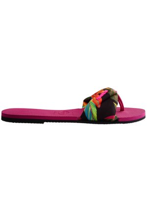 HAVAIANAS SANDAL YOU SAINT TROPEZ PRINT - Zehentrenner - pink electric