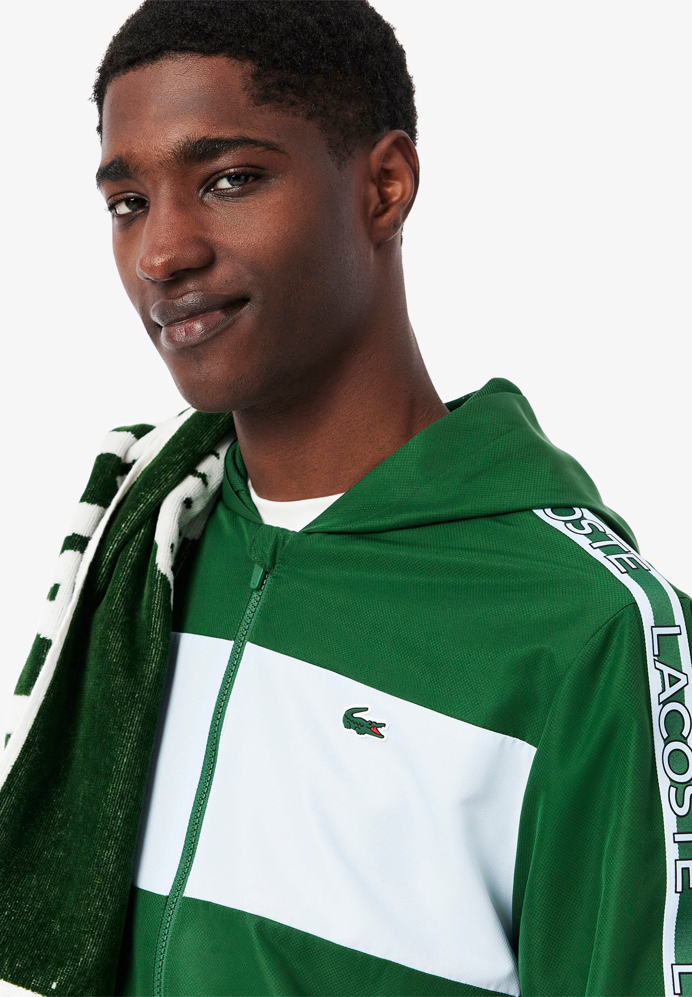 Lacoste Sport TENNIS JACKET - Trainingsjacke - vert bleu clair hai