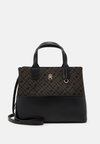 JACQUARD SATCHEL - Käsilaukku - black