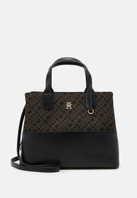 Tommy Hilfiger JACQUARD SATCHEL - Kabelka - black