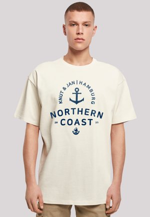 NORDSEE KNUT & JAN HAMBURG - Print T-shirt - sand