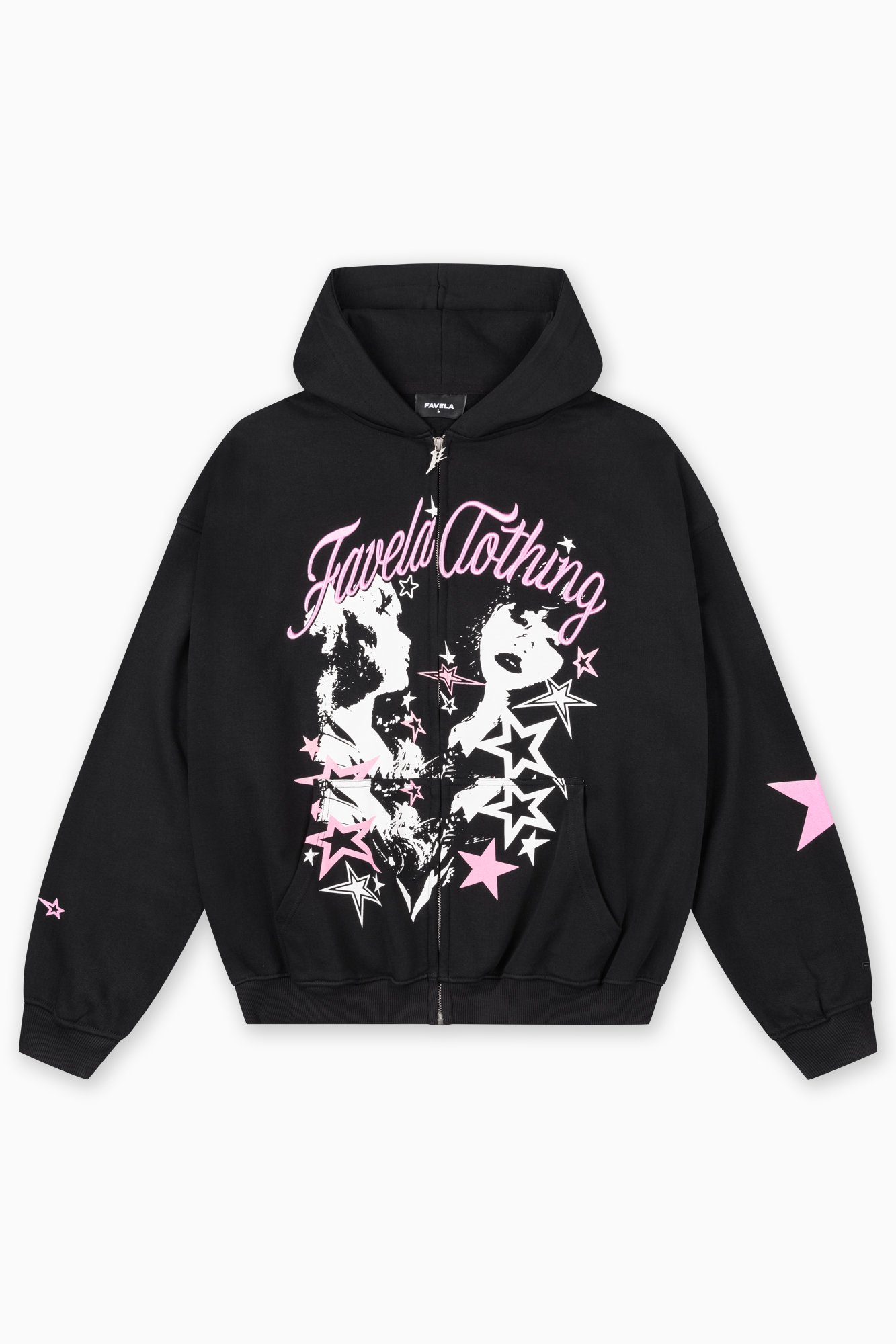 FAVELA STAR FRONTZIP - Zip-up sweatshirt - black - Zalando.co.uk