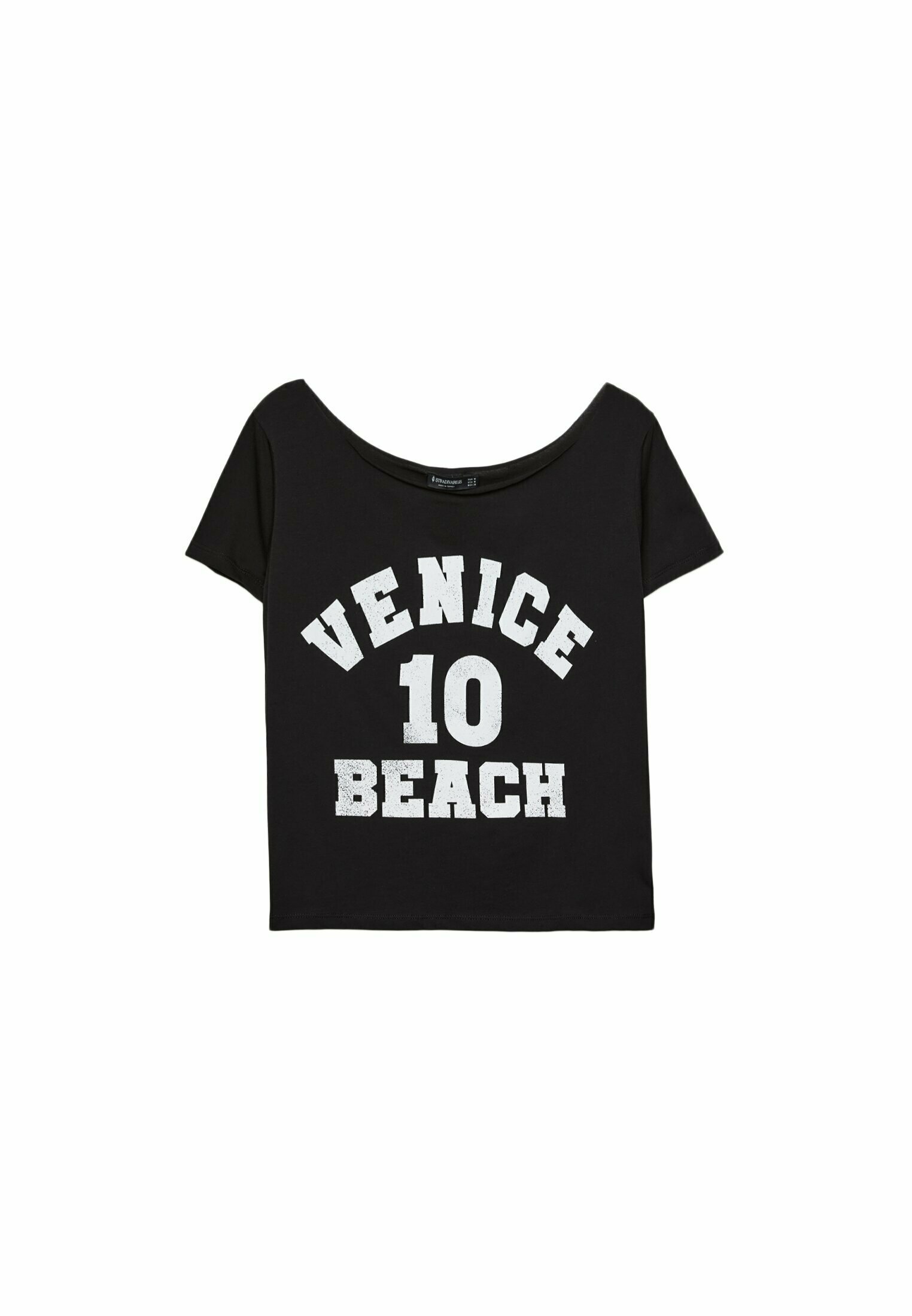 Black placement t-shirt