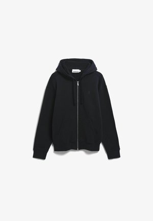 ARMEDANGELS, ICONIC Å SAROMIAAN - Zip-up sweatshirt - black
