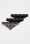 TRIPLET THONG DESIGN 3 PACK - String - black/multi-coloured