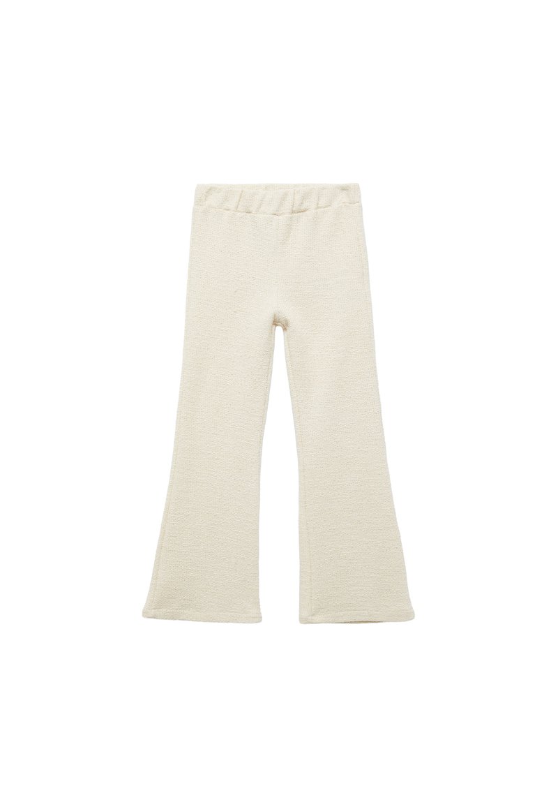 Harmaat vyötäröstä levenevät leggingsit, jotka on valmistettu teksturoidusta kankaasta. Hieman yksinkertainen malli, eikä näkyviä kuvioita tai koristeita.