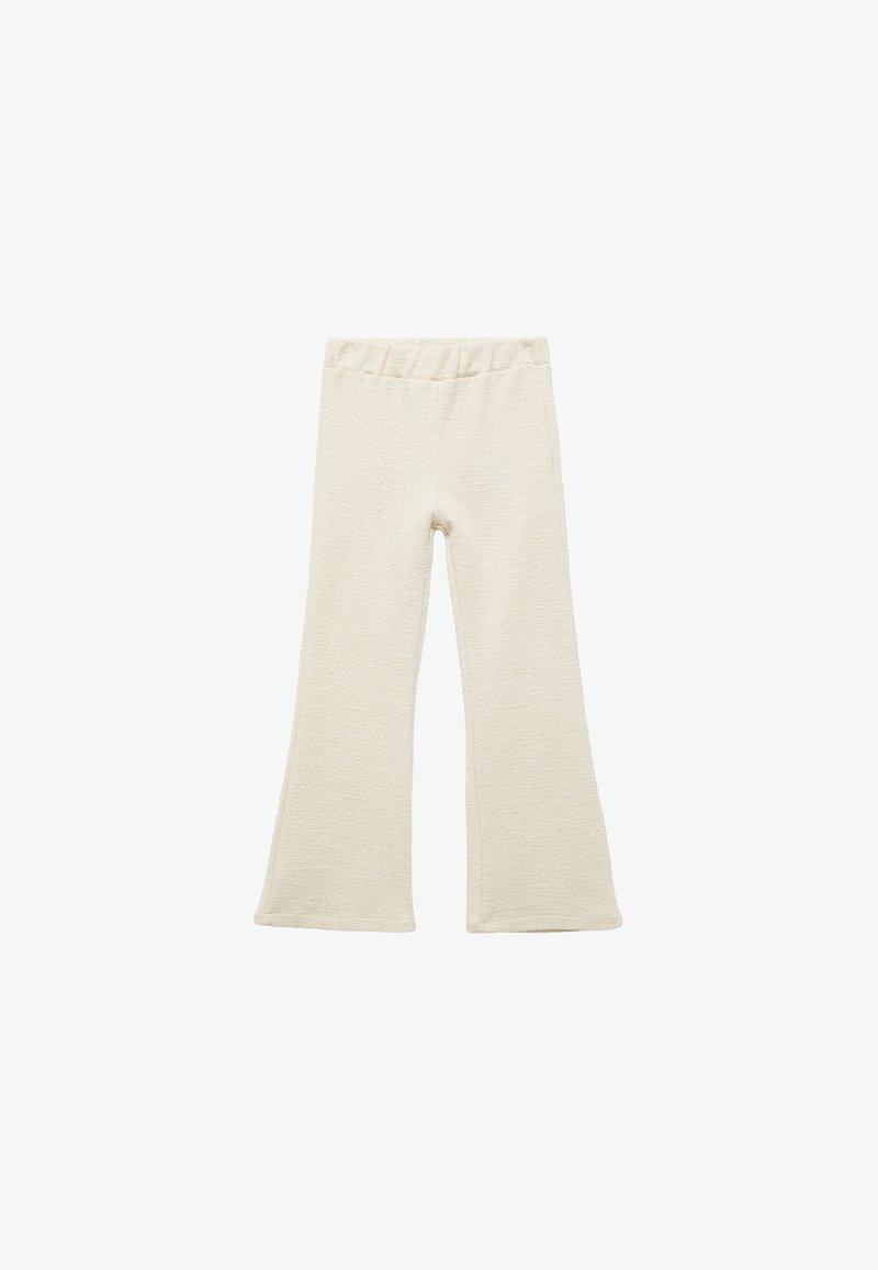 Harmaat vyötäröstä levenevät leggingsit, jotka on valmistettu teksturoidusta kankaasta. Hieman yksinkertainen malli, eikä näkyviä kuvioita tai koristeita.