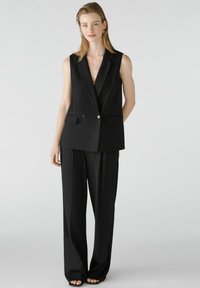 Oui Stoffhose - black