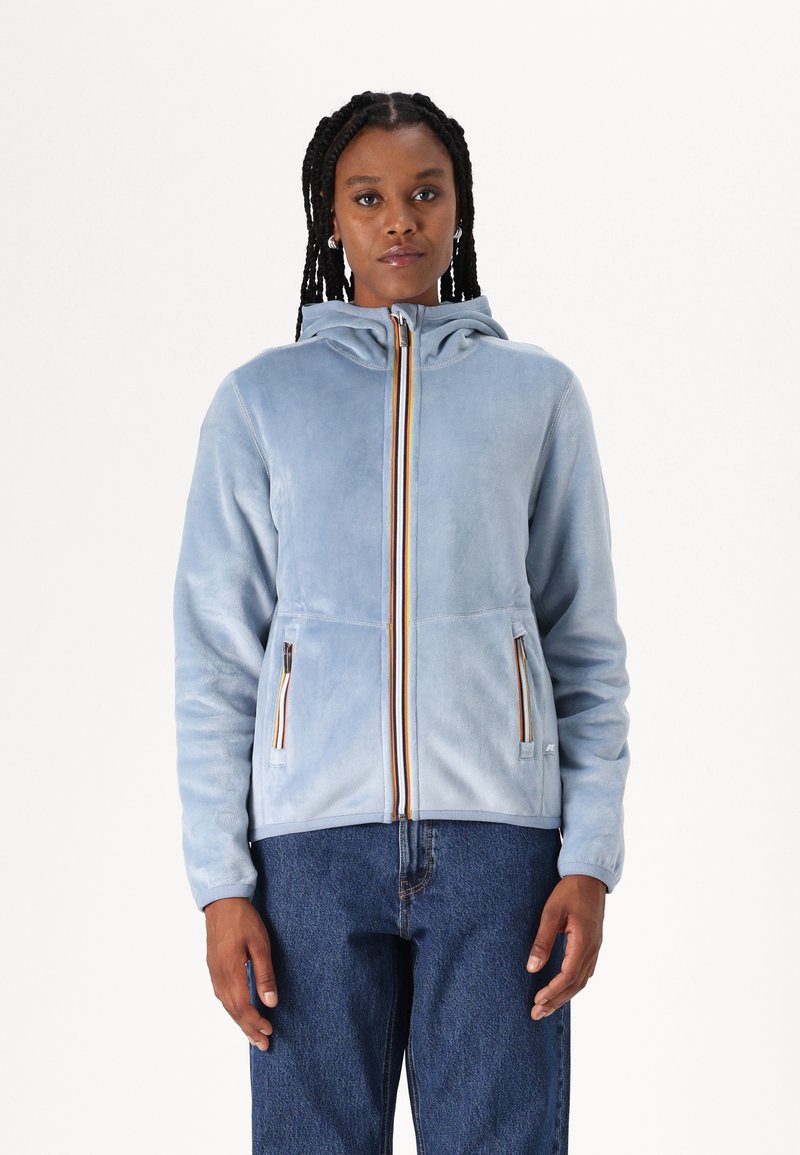 K-Way DOUBLE - Felpa con zip - blue a