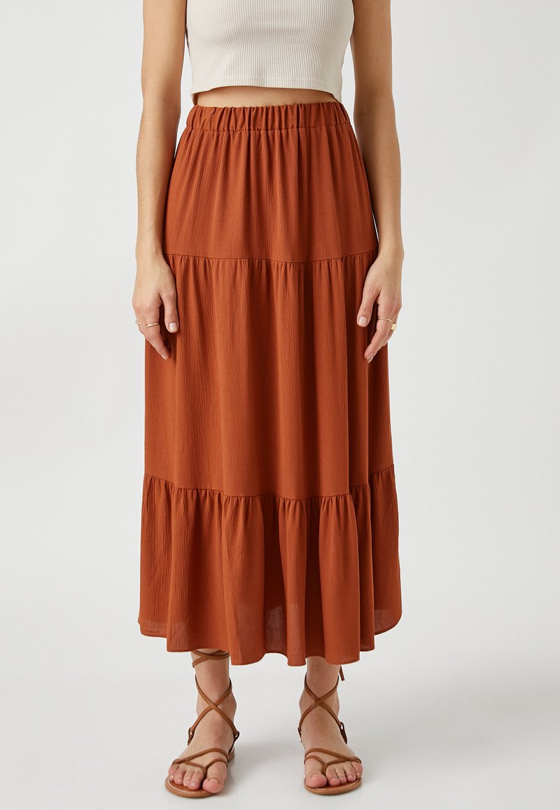 Damen Jeansröcke | Koton ELASTIC WAIST FRILL A-Linien-Rockbrown/braun - UX71498 Damen Jeansröcke | Koton ELASTIC WAIST FRILL A-Linien-Rockbrown/braun - UX71498