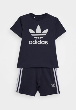 SHORT TEE SET UNISEX - Camiseta estampada - shadow navy/white