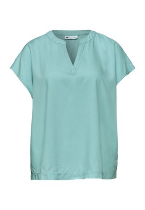 Street One, DROPPED SHOULDER BLUSE MIT SPLIT NECK - Camicetta - misty mint
