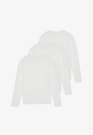 UNISEX 3 PACK - Camisola de manga comprida - white