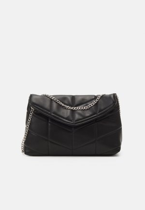 Pieces PCBRIANNA QUILT CROSS BODY BAG  - Bandolera - black/silver-coloured