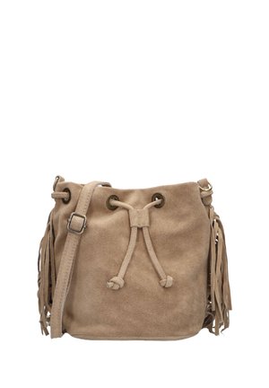 HAZEL - Schoudertas - suede sand