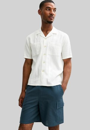 REGULAR DRAWSTRING WAIST CARGO - Shorts - navy