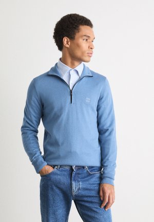 BOSS KANOBIX - Strickpullover - open blue