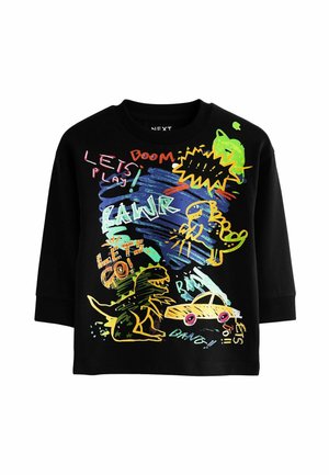 GRAFFITI REGULAR FIT - T-shirt à manches longues - black dino