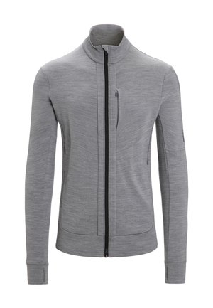 Zip-up sweatshirt - mottled grey