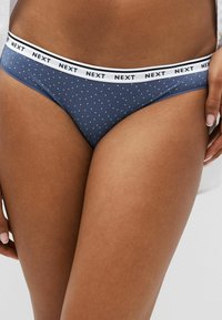 Next RICH LOGO KNICKERS 4 PACK - Bikini alsók - blue ditsy print