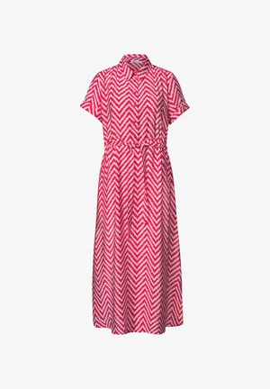 Street One, MIDI DRESS WITH ZIG-ZAG-PATTERN, czerwony