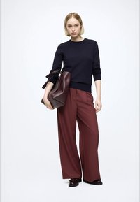 Marc O'Polo DENIM KNIT PULLOVER, LONGSLEEVE, ROUND NECK - Pulóver - dark blue melange_02