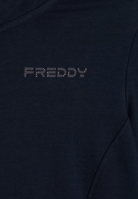 Freddy E COLLO ALTO REGULAR FIT CON LOGO RICAMATO - Sweat zippé - dark sapphire