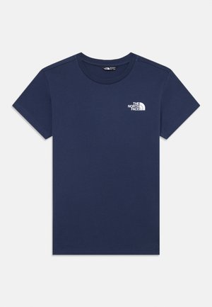 SIMPLE DOME UNISEX - Print T-shirt - summit navy/white