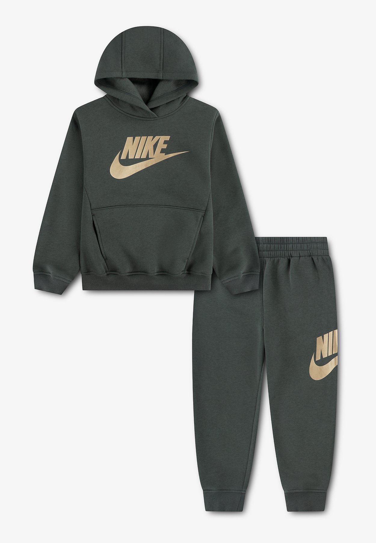 Nike CLUB UNISEX SET - Tracksuit - green/gold-colored