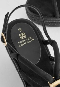 Next FOREVER COMFORT HARDWARE DETAIL - Espadrillot - black