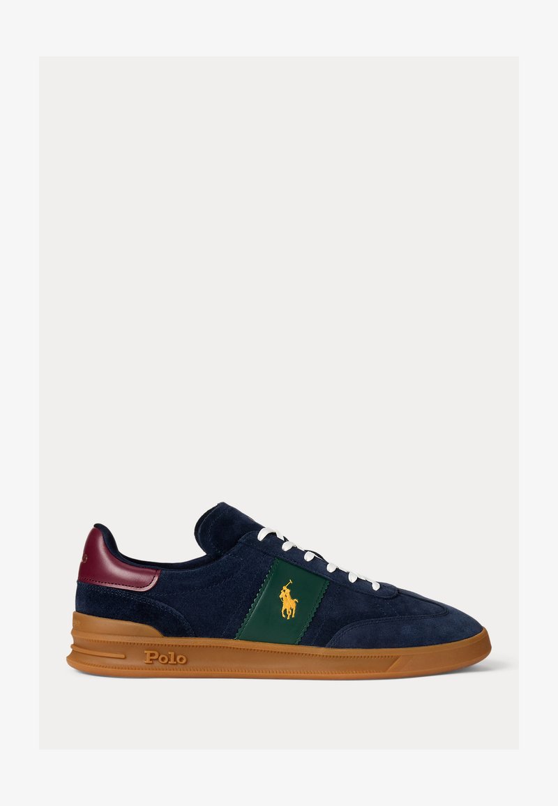 Polo Ralph Lauren HERITAGE COURT II LEATHER SNEAKER UNISEX - Sneakers low - navy/wine/forest