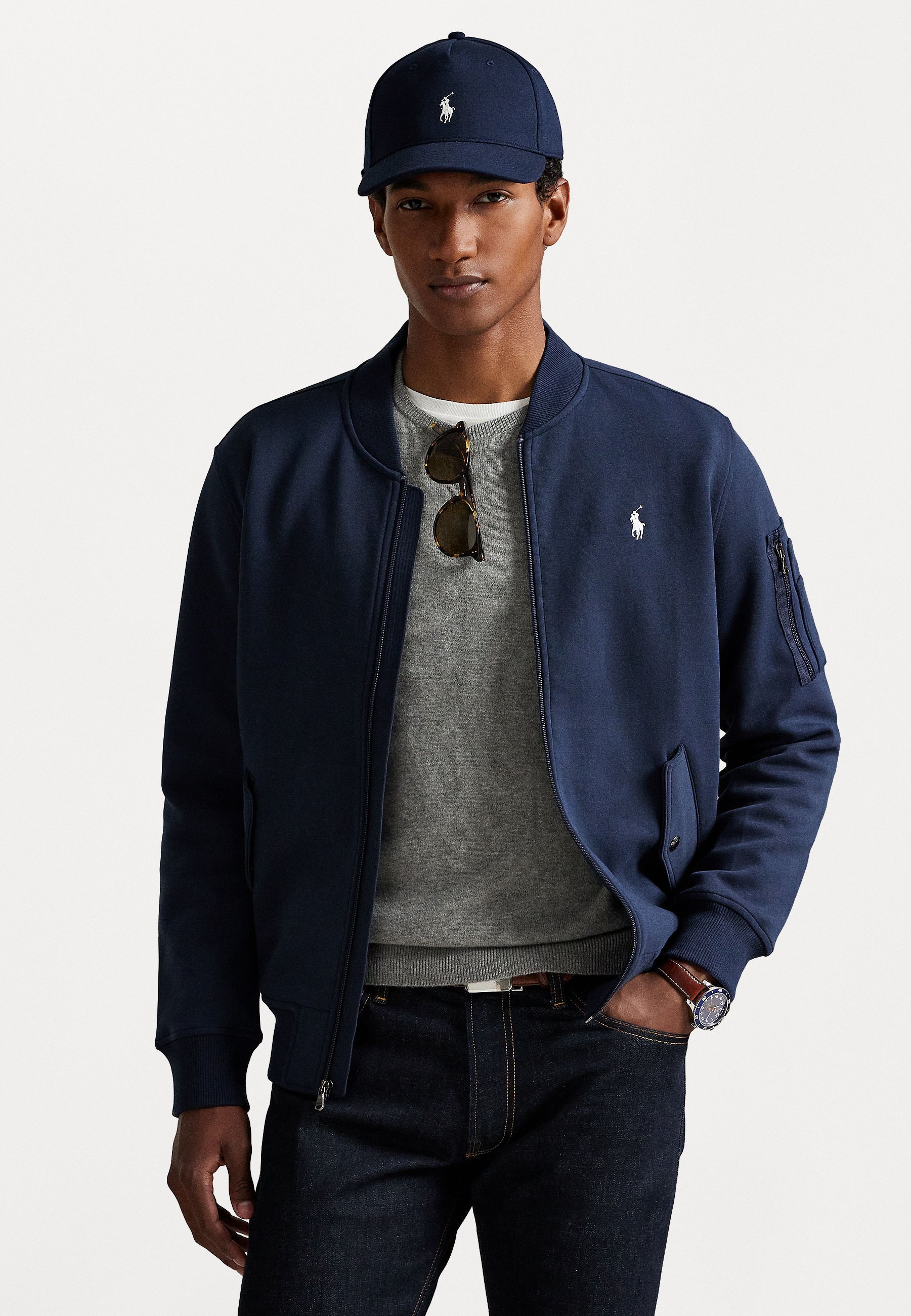Polo Ralph Lauren DOUBLE-KNIT BOMBER JACKET - Bomberjacke
