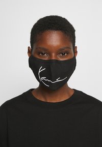 Karl Kani - SIGNATURE FACE MASK - Tygmasker - black Miniatyrbild 1