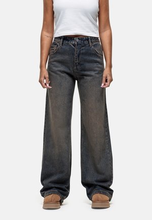 Flared Jeans - blue denim